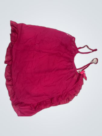 Red Ruffled Top