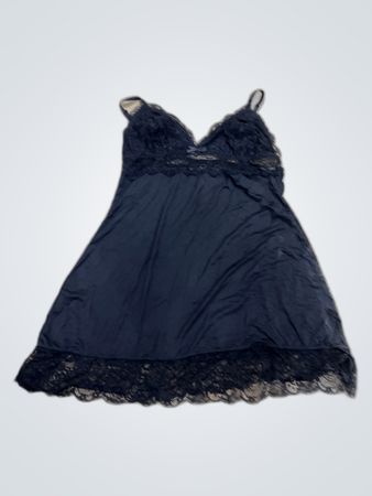 Love Stories Black Lace Slip Dress