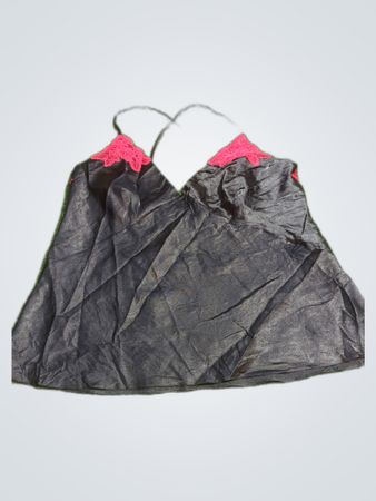 Marks & Spencer Black Nightdress with Pink Lace