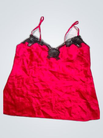 Boulevard Avenue Lace Trim Satin Camisole
