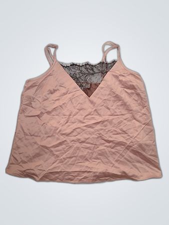 Pink Lace Trim Camisole