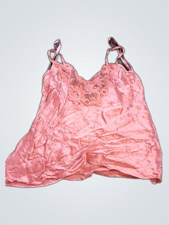 Canotta di satin rosa