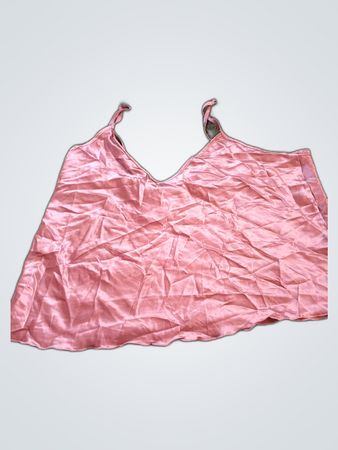 Pink Satin Camisole Top