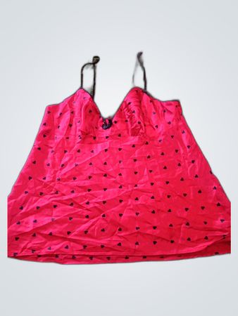 Red Heart Pattern Camisole