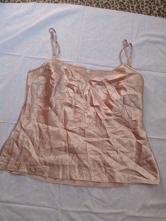 Pink Satin Camisole