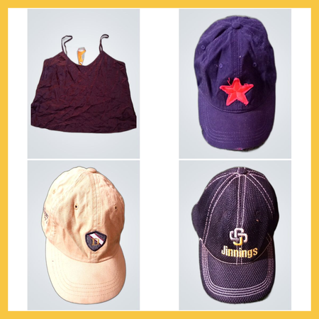 Slip tops and baseball caps