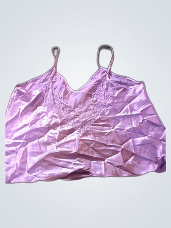 Pink Satin Cami Top