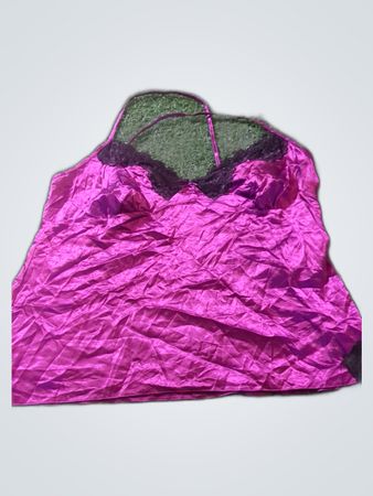 Pink Satin Camisole