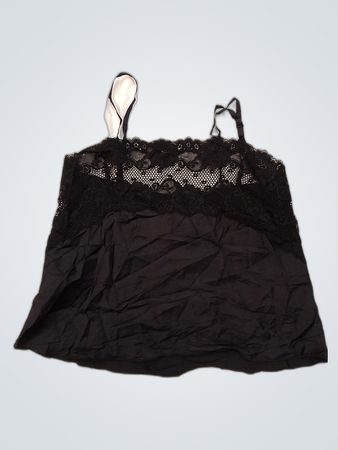Black Lace Trim Camisole