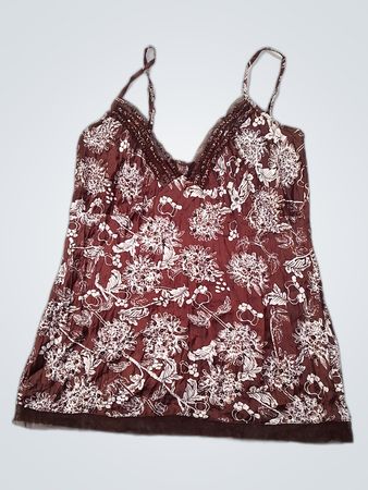 Brown Floral Camisole
