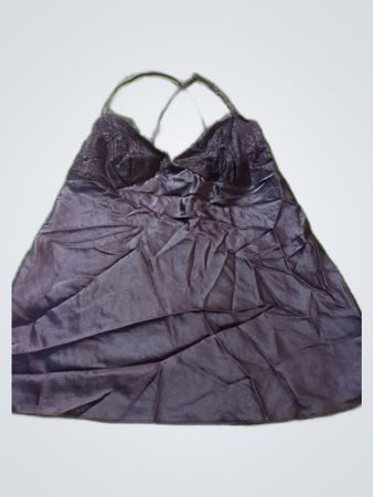 Black Satin Chemise