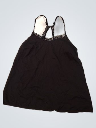 Black Lace-Trimmed Camisole