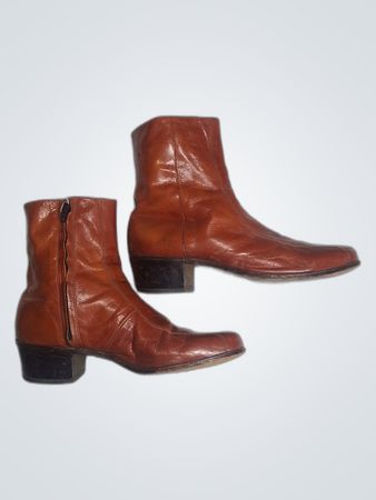 Brown Leather Ankle Boots