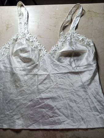 White Lace-Trimmed Camisole