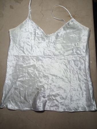 White Satin Cami Top