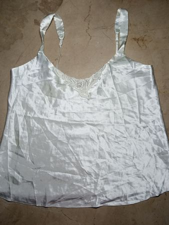 H&M White Satin Lace Camisole