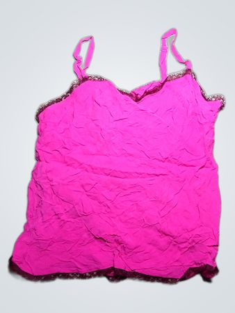 Pink Lace-Trimmed Camisole