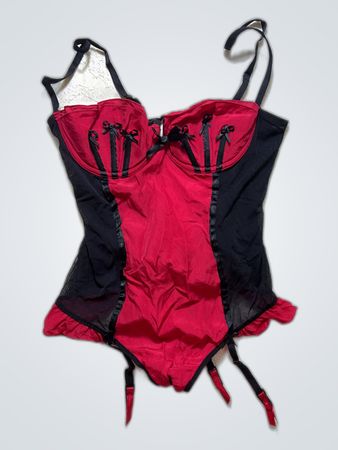 Ann Summers Red and Black Corset
