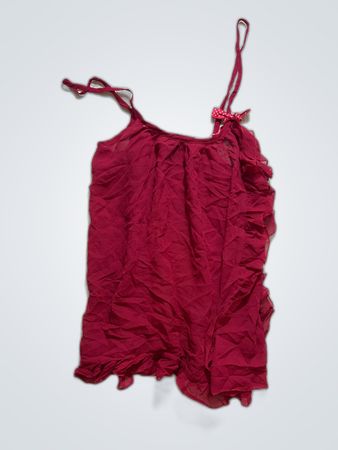 Red Ruffled Camisole