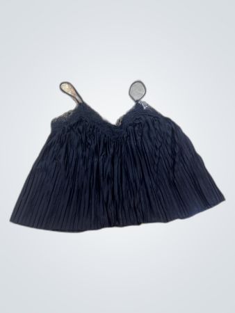 Black Pleated Cami Top