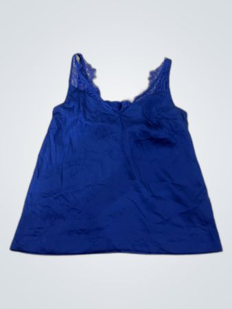 Blue Lace Trim Top
