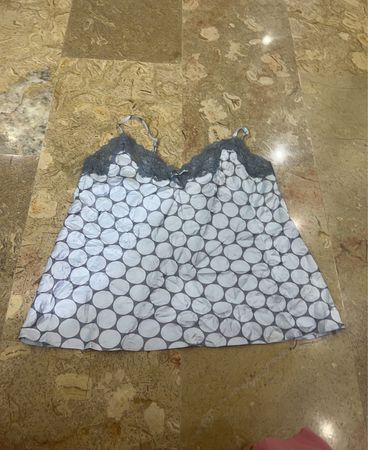 Women's Grey Polka Dot Camisole