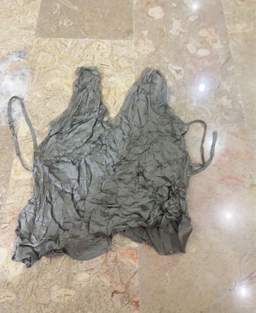 Gray Lace Trimmed Bra