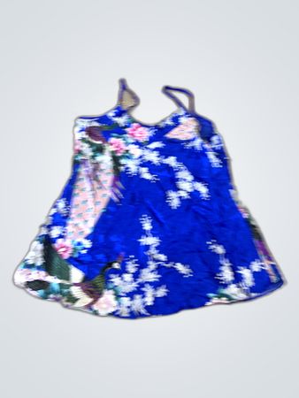 Blue Floral Romper