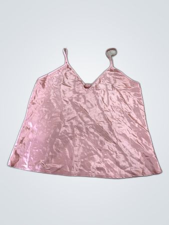 Pink Satin Camisole