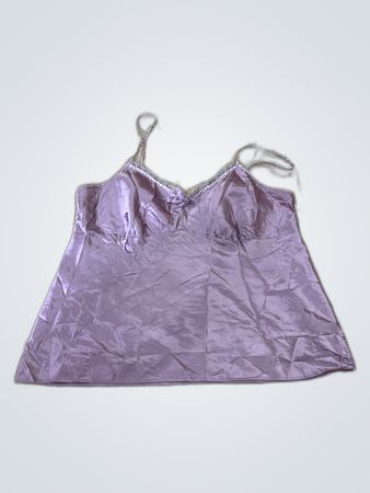 Purple Satin Cami Top
