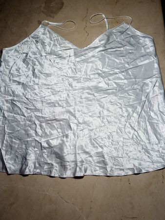 White Satin Cami Top