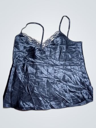 Black Satin Cami Top