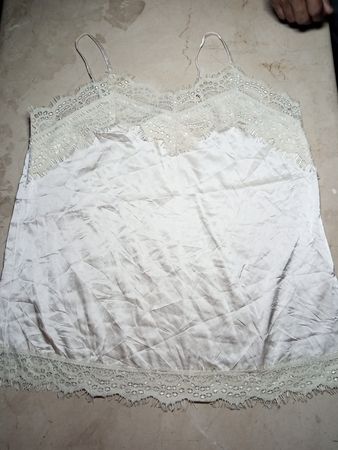 QUIZ White Lace Trim Camisole