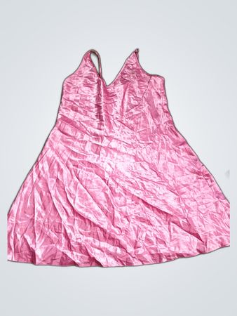 Pink Satin Dress
