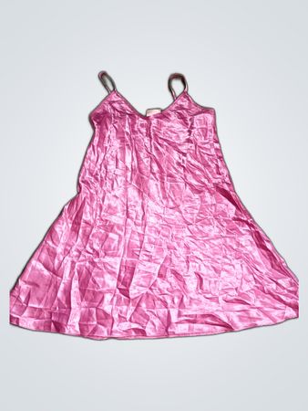 Pink Satin Dress
