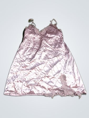 Pink Satin Chemise