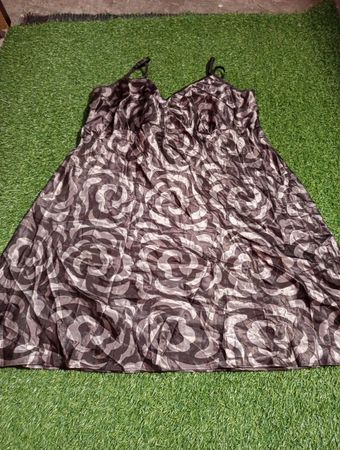 Brown Floral Dress