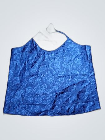 Blue Floral Halter Top