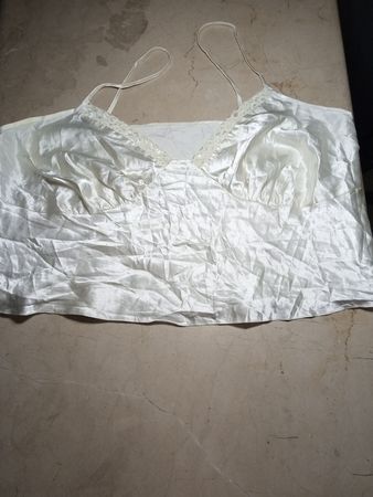 White Satin Bra
