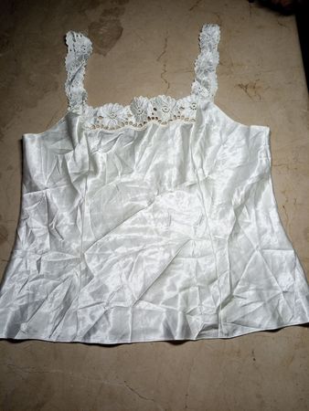 White Lace Trim Camisole