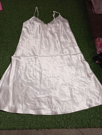 White Satin Nightgown