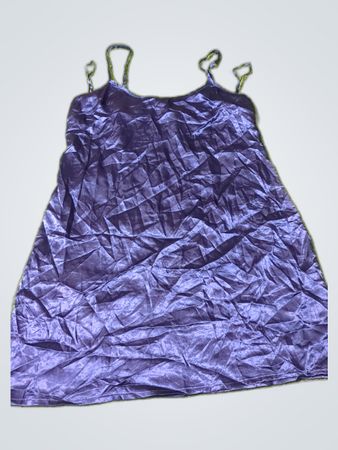 Purple Satin Dress