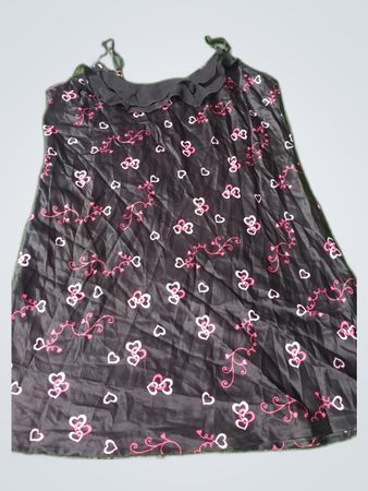 Black Heart Pattern Dress