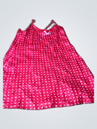 Ethel Red Polka Dot Satin Slip Dress