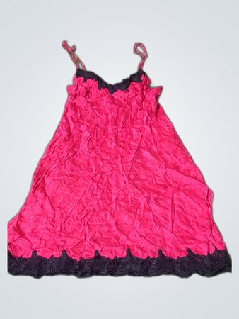 La Senza Red Lace Trim Chemise