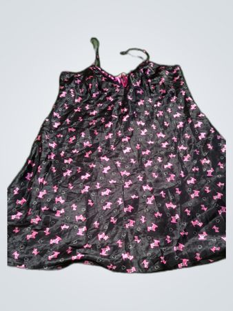 Wilt Black Pink Printed Slip Dress