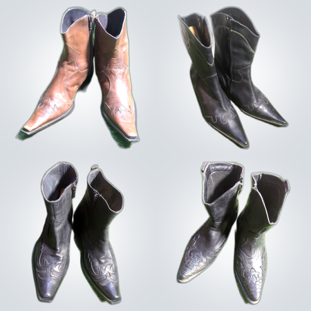 Y2K Black Leather Boots