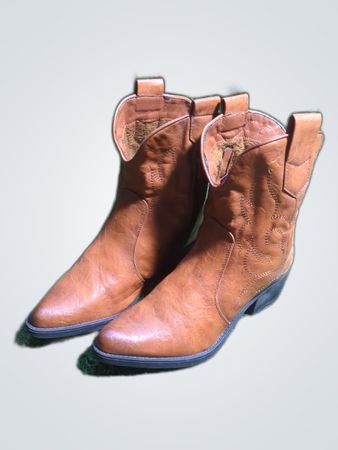 Brown Leather Cowboy Boots