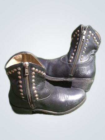 Black Studded Ankle Boots