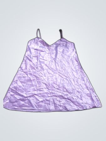 Purple Satin Dress